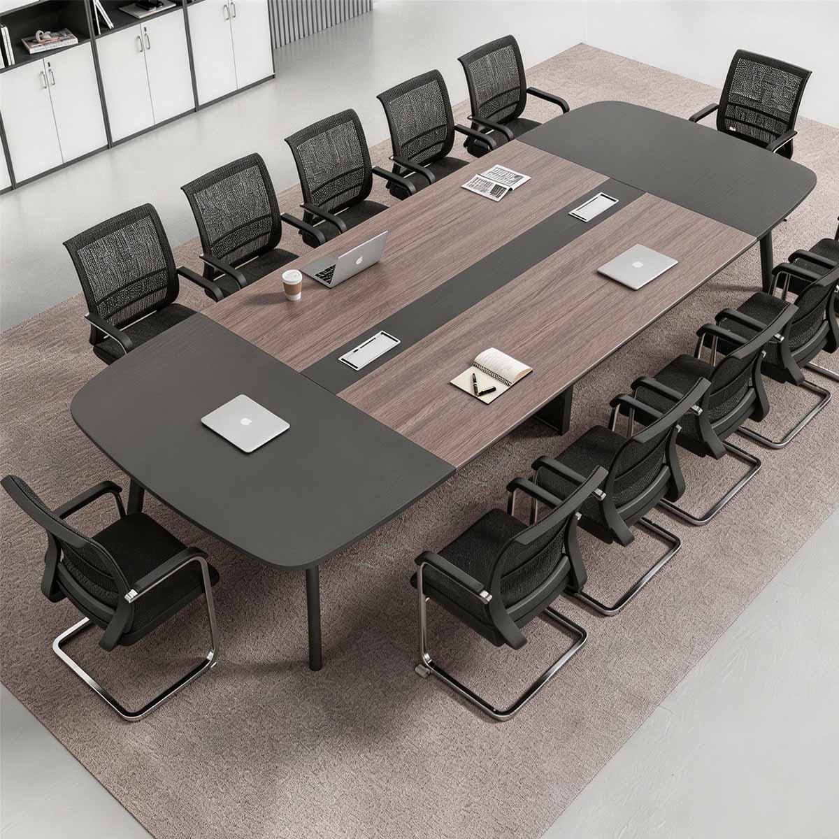 Rectangular Conference Table - 12-Seat Wooden Desk - product image 2 Hauptbild