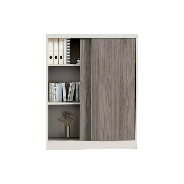 sleek grey bookcase eco friendly shelves with wood kaguyasuCWG m 034 main images 3