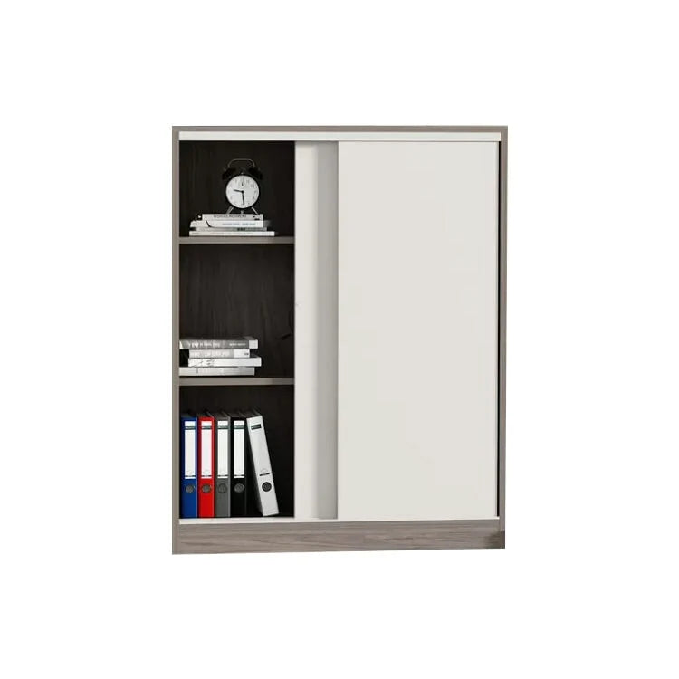 sleek grey bookcase eco friendly shelves with wood kaguyasuCWG m 034 main images 5