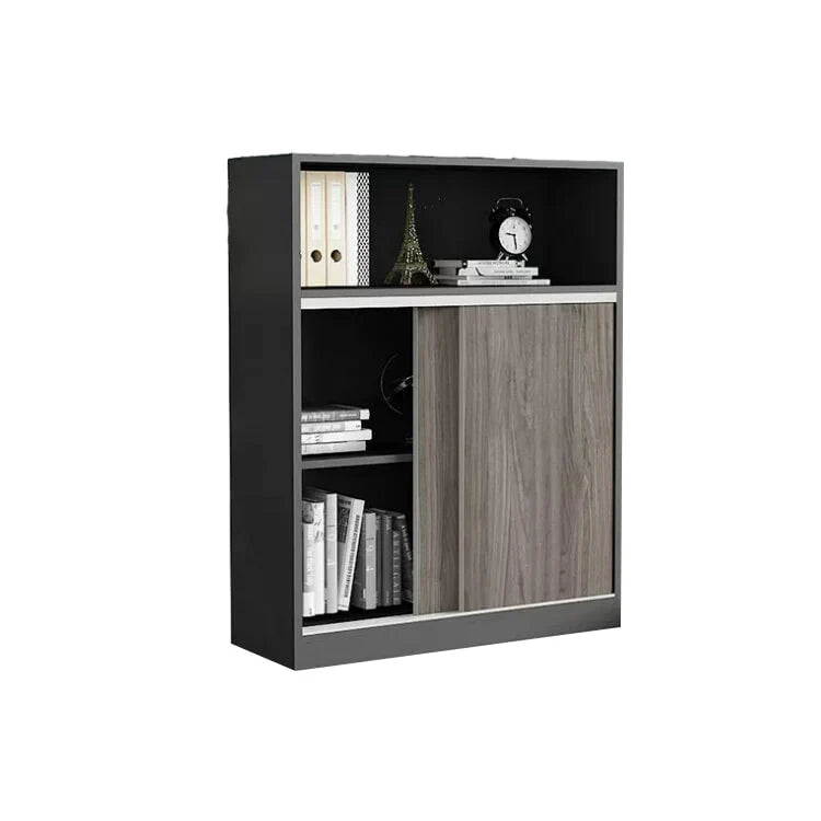 sleek grey bookcase eco friendly shelves with wood kaguyasuCWG m 034 main images 8