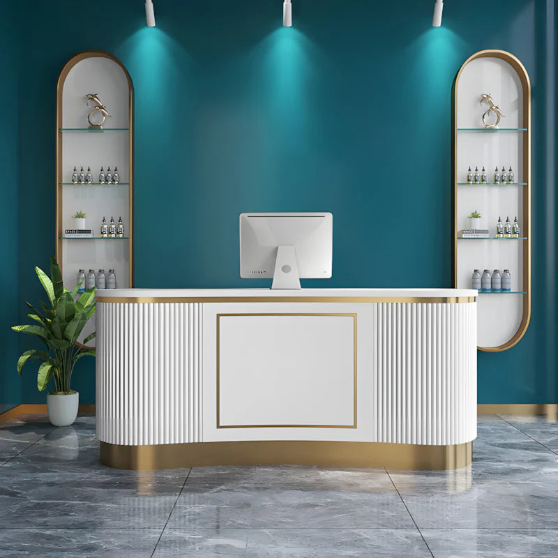 small curved reception desk modern reception desk kaguyasuJDT 7179 main images 27 Main image