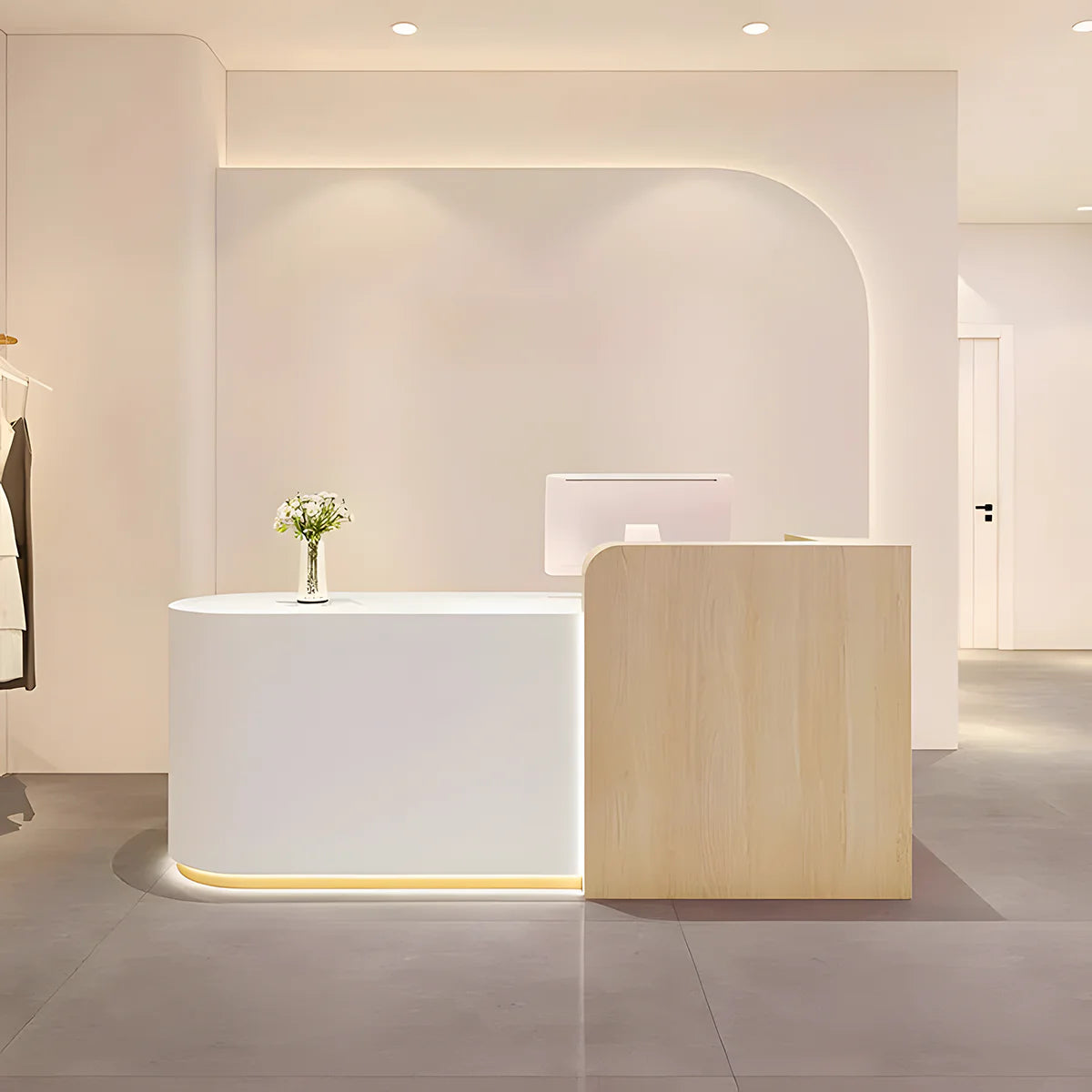small reception desk front desk counter kaguyasuJDT 737 main images 32