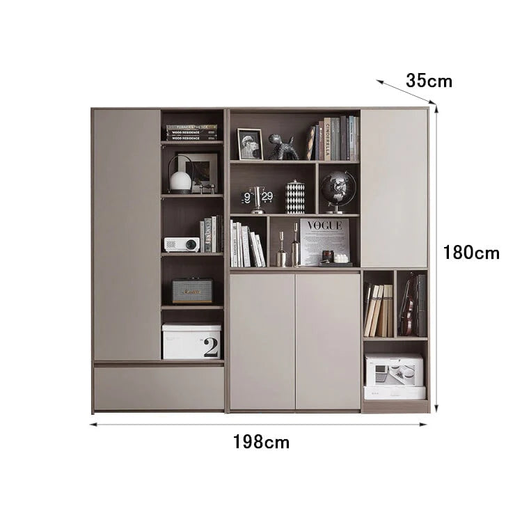versatile bookshelf elegant storage units with doors kaguyasuLBG K027 main images 3