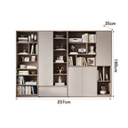 versatile bookshelf elegant storage units with doors kaguyasuLBG K027 main images 4