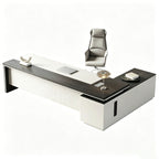 white wood desk l shaped executive desk kaguyasu LBZ056 main images
