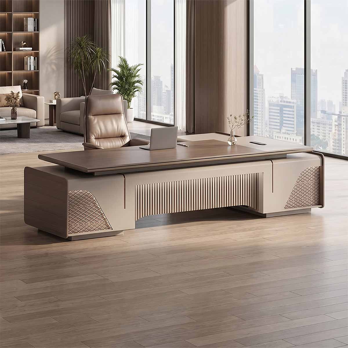 wooden desk metal desk corner desk with storage kaguyasuLBZ 10168 main images 1